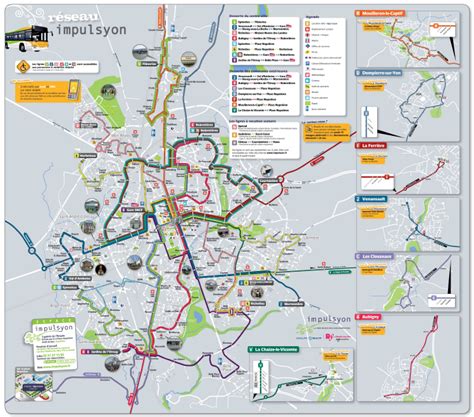 Plan de La Roche-sur-Yon avec zones de compostage