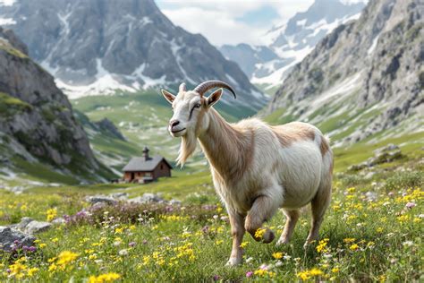 Infographie des caractéristiques physiques de la Chèvre Alpine