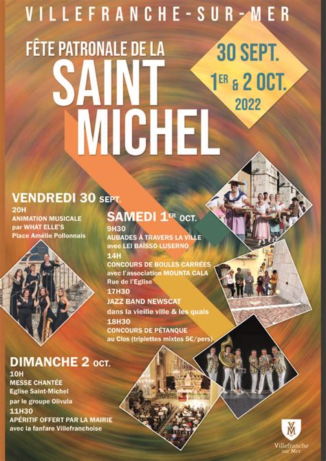 Affiche de la programmation musicale de la Fête Patronale de Rémire-Montjoly