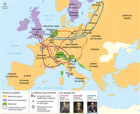 Carte des voyages de Louis Decorges en Europe