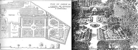 Plan du jardin de l'Hôtel de Joyeuse par Louis Decorges