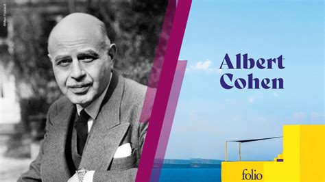 Portrait d'Albert Cohen, écrivain