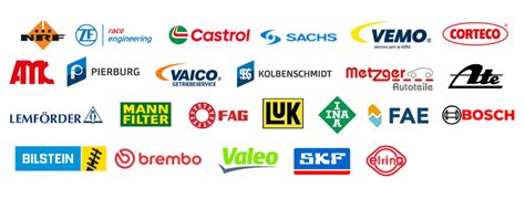 Logos de marques de pièces détachées