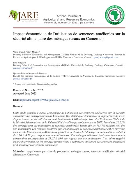 Impact des semences certifiées sur la sécurité alimentaire mondiale