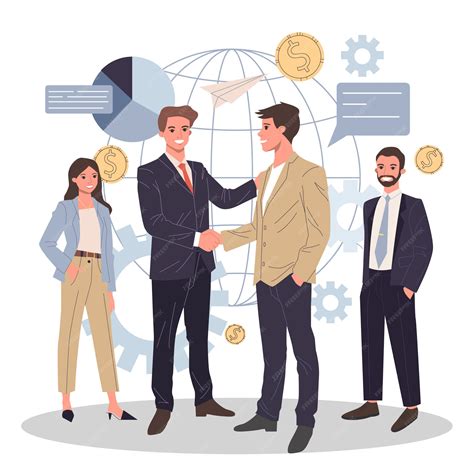 business partnership illustration