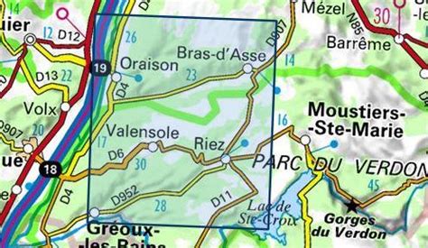 Carte du plateau de Valensole et des environs