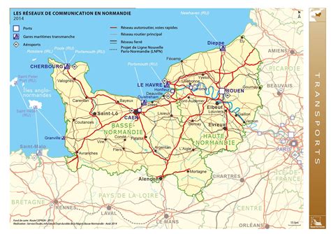 carte de la Normandie avec la localisation de Torchamps