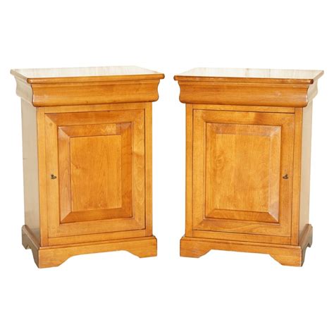 Paire de tables de chevet William IV en bois de citronnier