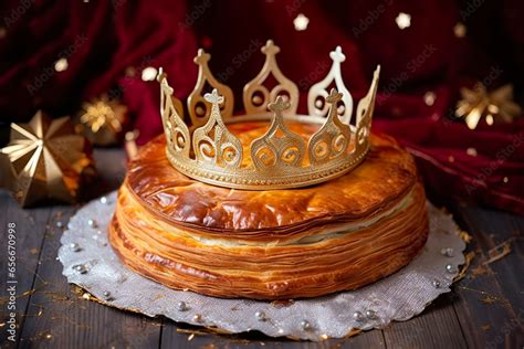 Galette des rois et couronne