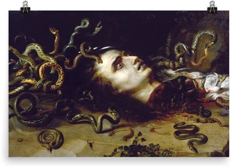 La tête de Méduse, par Pierre Paul Rubens, vers 1617. Musée d'histoire de l'art de Vienne (Autriche).
