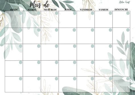 Calendrier étymologique des mois