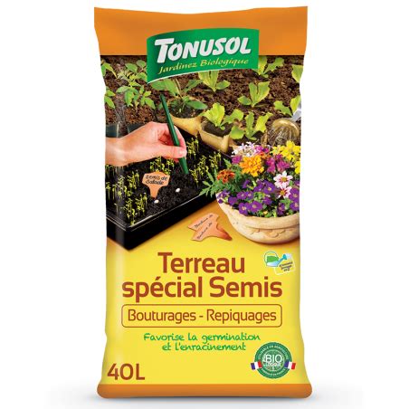 photo d'un sac de terreau spécial semis et bouturage