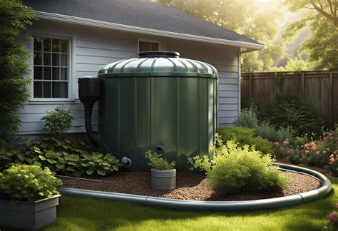 Système de récupération d'eau de pluie pour un jardin permacole