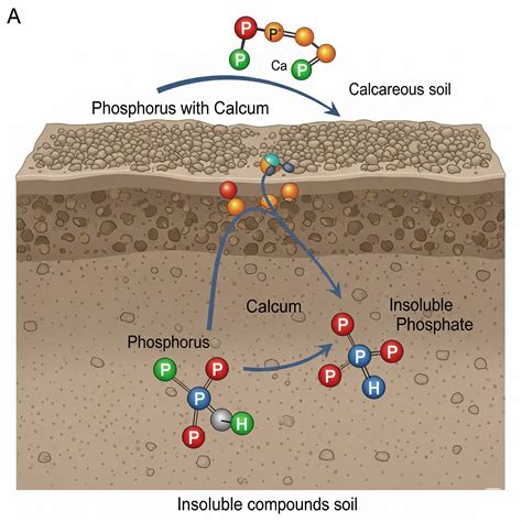 Diagramme montrant l'amélioration de la structure du sol par le sulfate de calcium