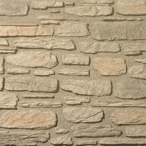 Exemple de mur en fausses pierres avec effet vieilli