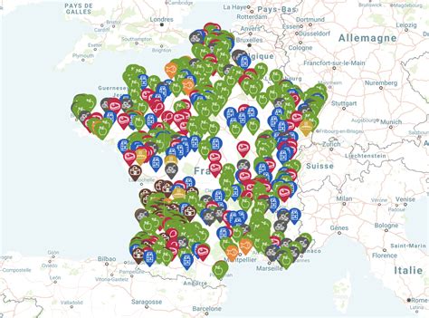 Carte des producteurs locaux en France