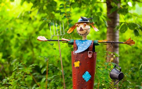 Épouvantail fait par des enfants
