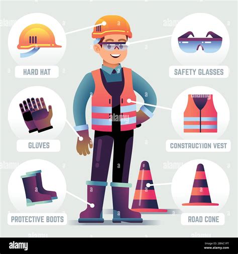 Illustration d'un homme portant des EPI complets pour des travaux de jardinage