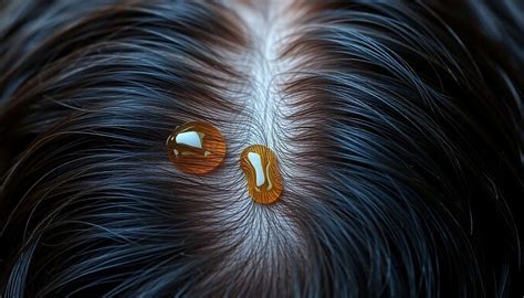 Microscope vue de cheveux affectés par l'excès de sébum