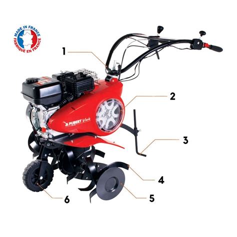 Vue d'ensemble de la motobineuse Temver MTP 85 HP dans un jardin potager