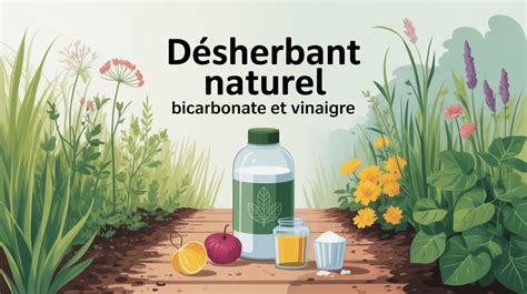 Illustration d'un désherbant naturel en action
