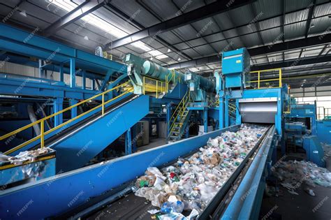 Vue d'ensemble d'une installation de traitement de déchets intégrée dans son environnement