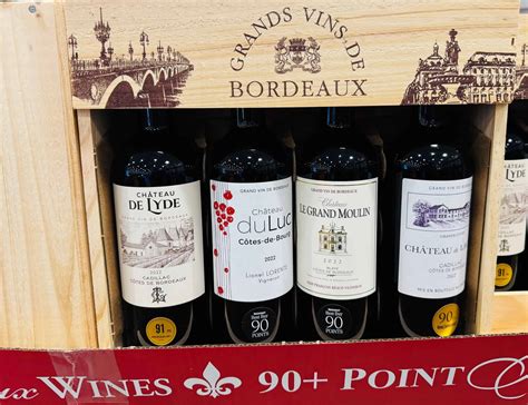 Assortiment de vins de Bordeaux