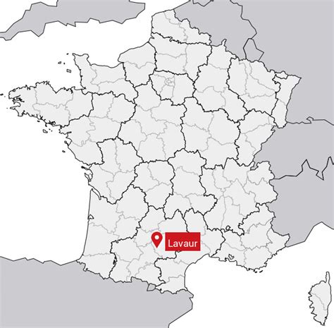 Carte de localisation de Lavaur et Flamarens