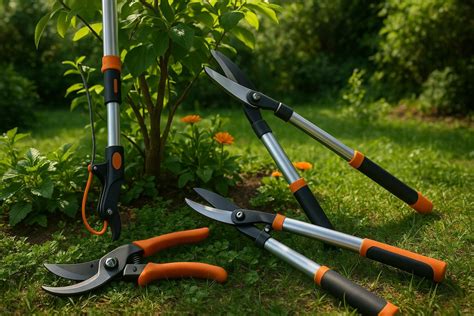 Outils de taille pour les hortensias (sécateur, coupe-branches)