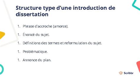 Structure de l'introduction d'une dissertation