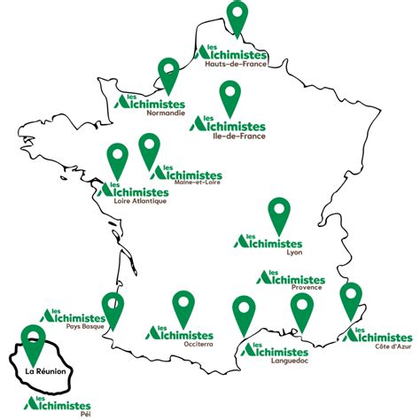 Carte des installations de valorisation des biodéchets en France