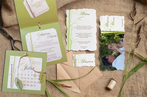 faire-part de mariage nature lierre