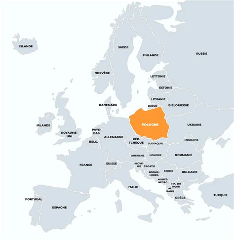 Carte de l'Europe mettant en avant les collaborations Erasmus+