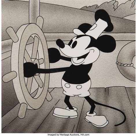 Mickey Mouse dans Steamboat Willie