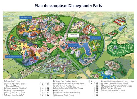 Plan du parc Disneyland 1955
