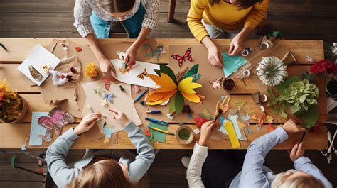 Famille participant à des activités fermières