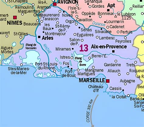 Carte des Bouches-du-Rhône avec zones de cueillette