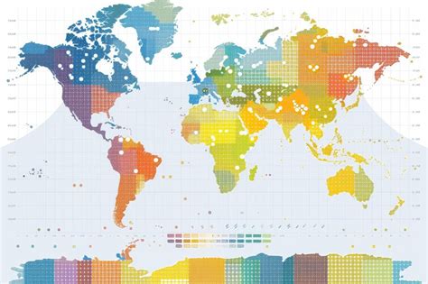 Carte montrant la distribution géographique des trèfles