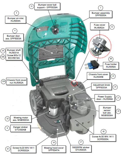 Schéma éclaté Robomow RM400