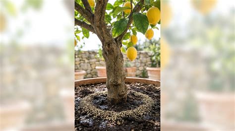 jeunes citrons tombés au pied de l'arbre