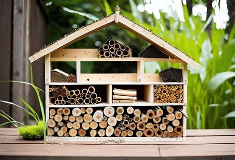 Enfants fabriquant un hôtel à insectes