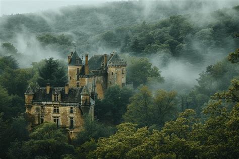 Illustration du château des Meneaux, mystérieux et isolé