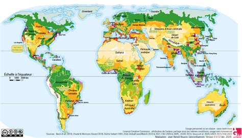 Carte mondiale des initiatives de permaculture