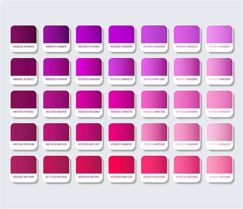 Palettes de couleurs florales: violet et rouge