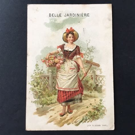 Gravure d'époque montrant des clients devant La Belle Jardinière