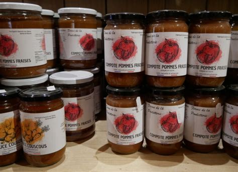 Produits transformés de la ferme : confitures, jus, soupes