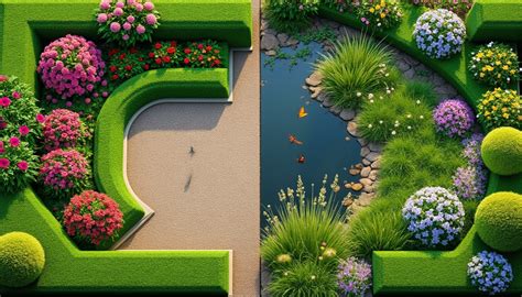 Comparaison entre un jardin traditionnel 