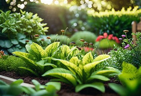 Illustration montrant différentes plantes répulsives pour les limaces