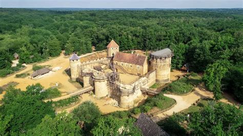 Vue aérienne du Château de Mazières