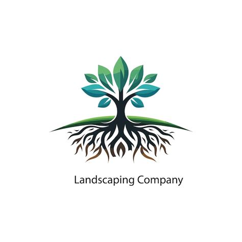 Logo ou illustration générique d'une entreprise d'aménagement paysager